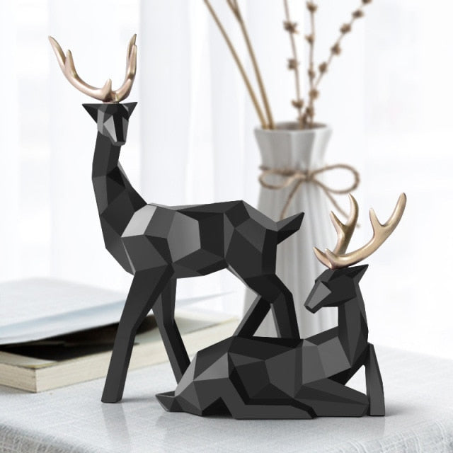 Rentier-Figuren Skulptur