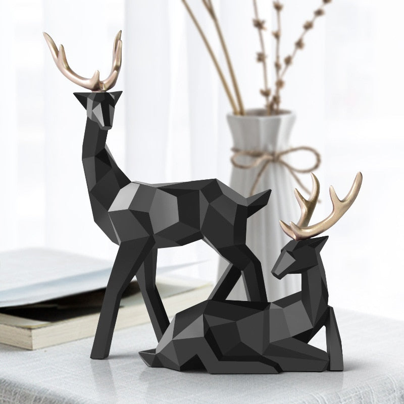 Rentier-Figuren Skulptur