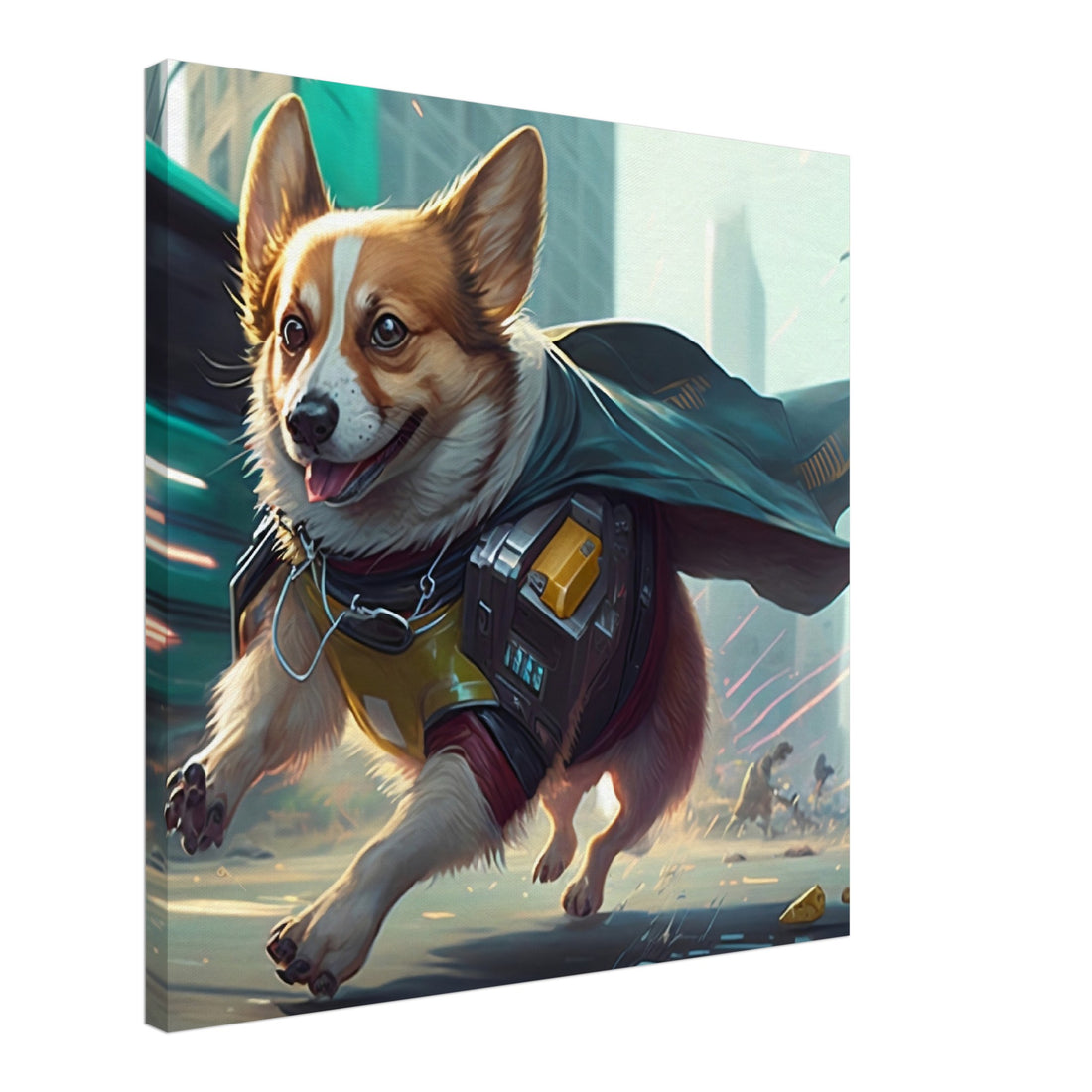 Helden Corgi - Premium Leinwnad