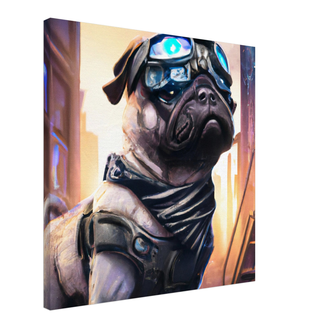 Mops - Premium Leinwand