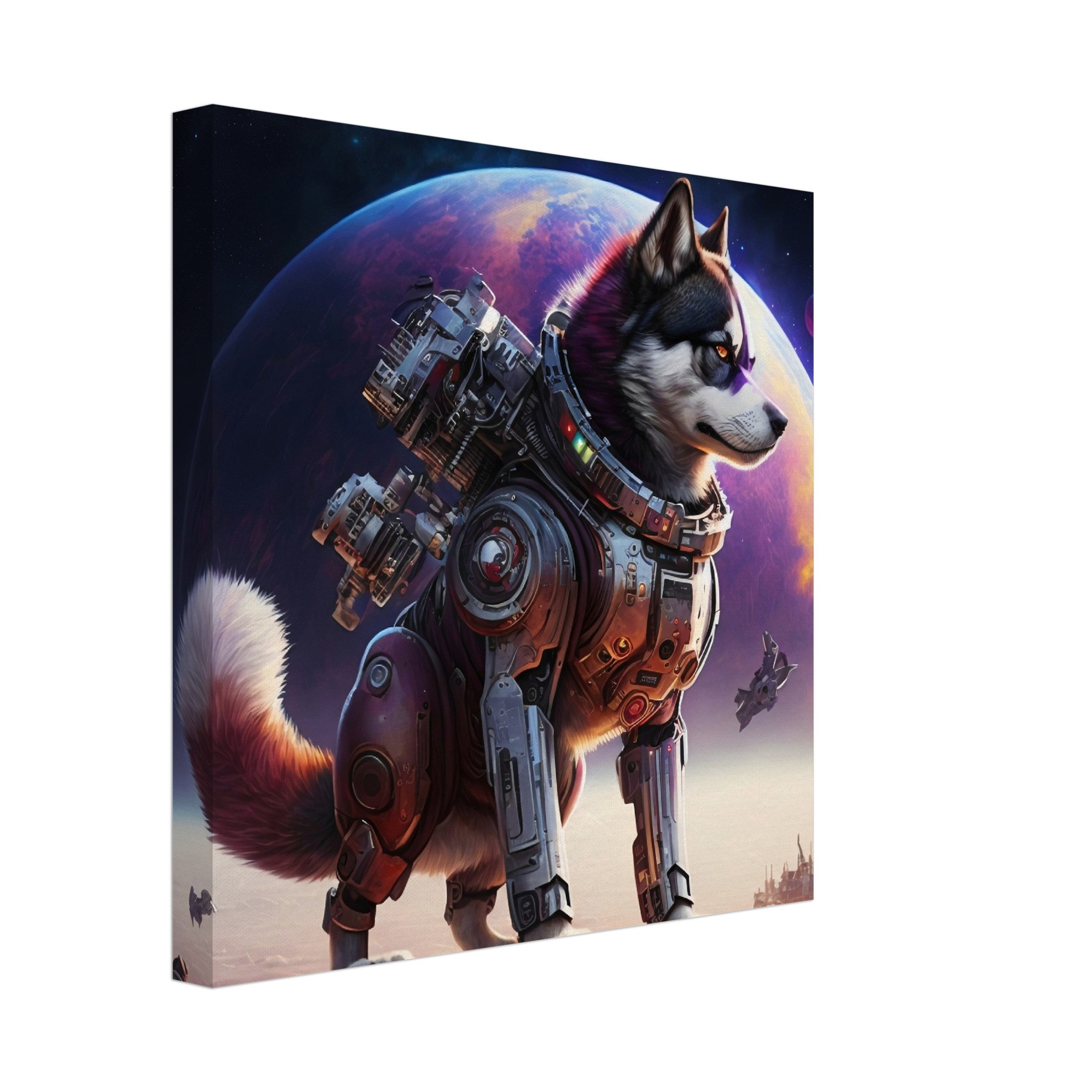 Astro Doggo - Premium Leinwand