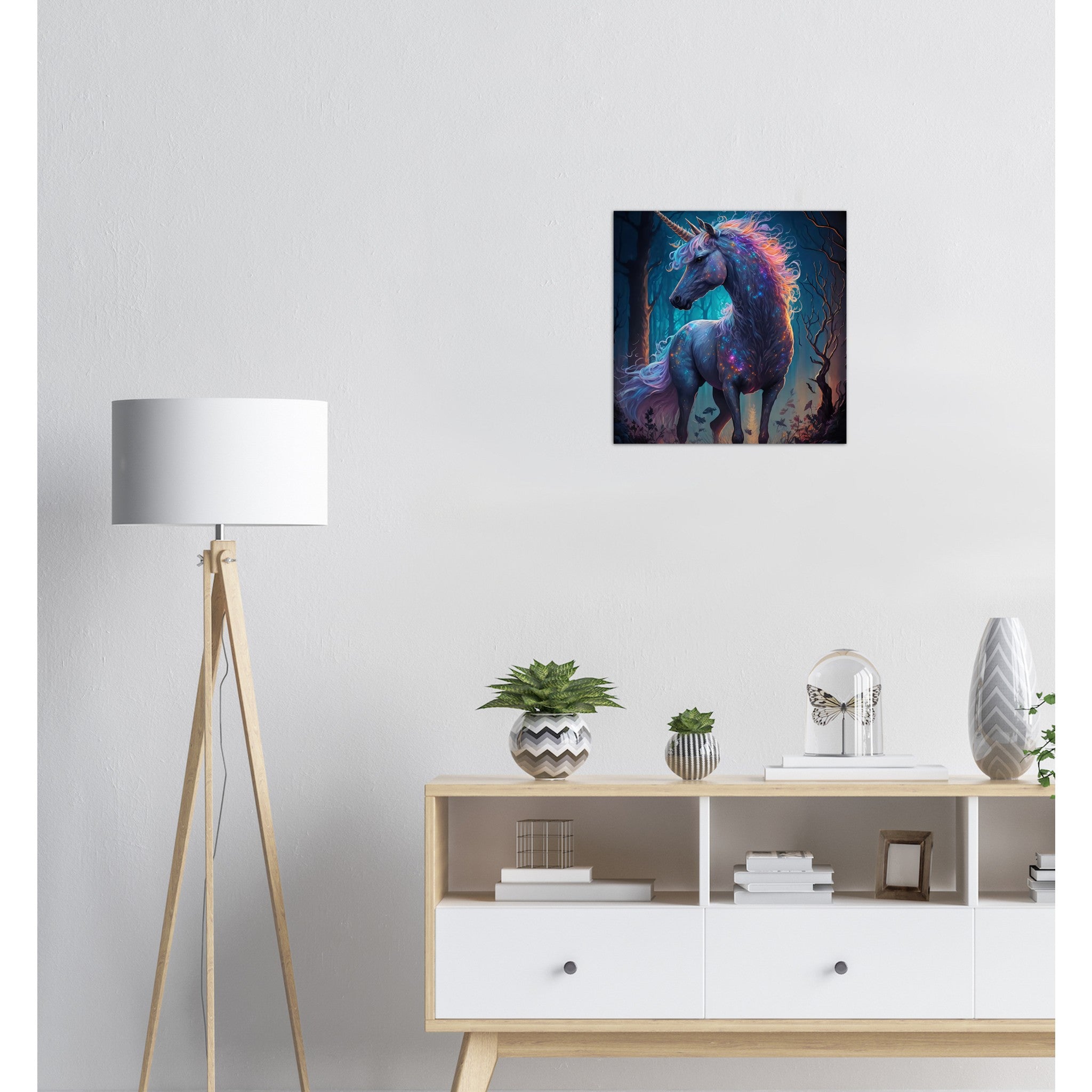 Einhorn Aluminium Druck