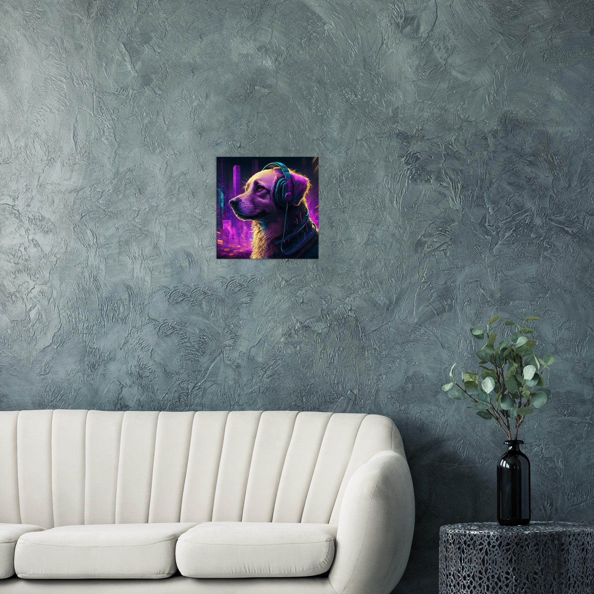 DJane Retriever Gebürstetes Aluminium Druck