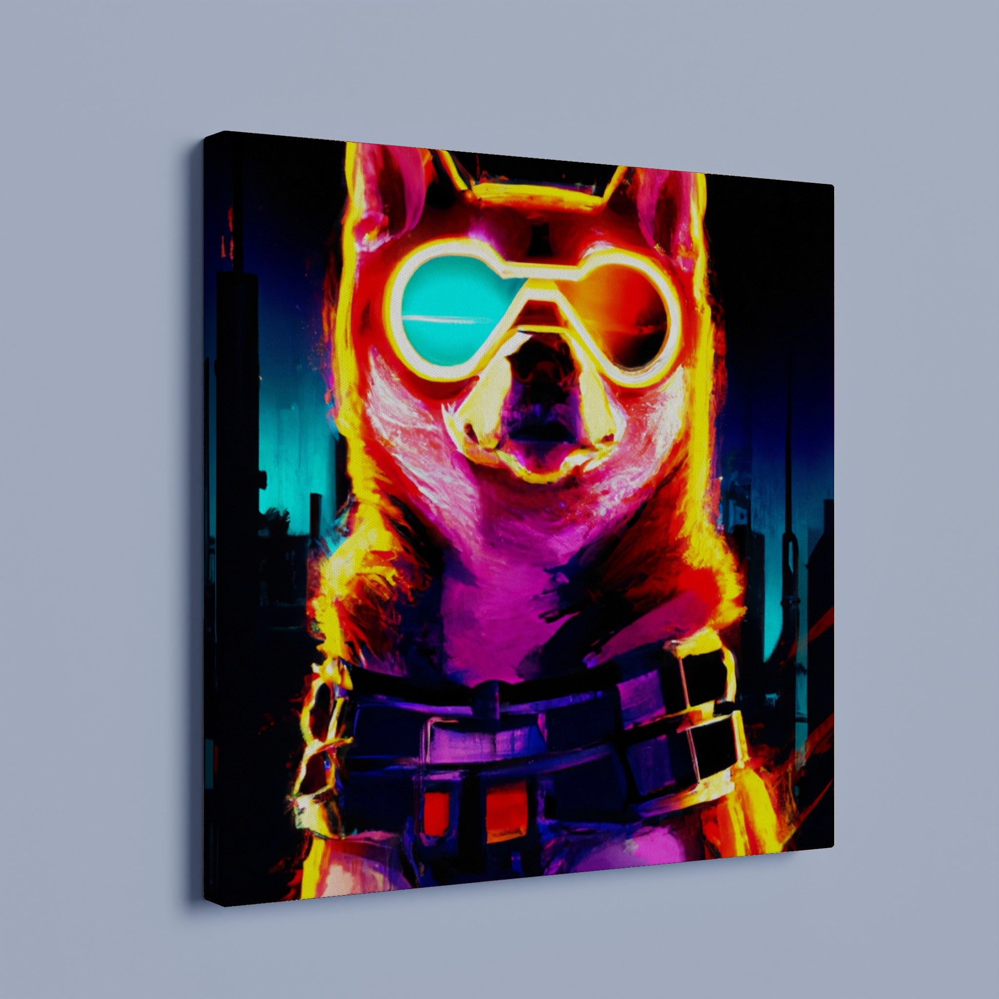 Cyber Shinu - Premium Leinwand