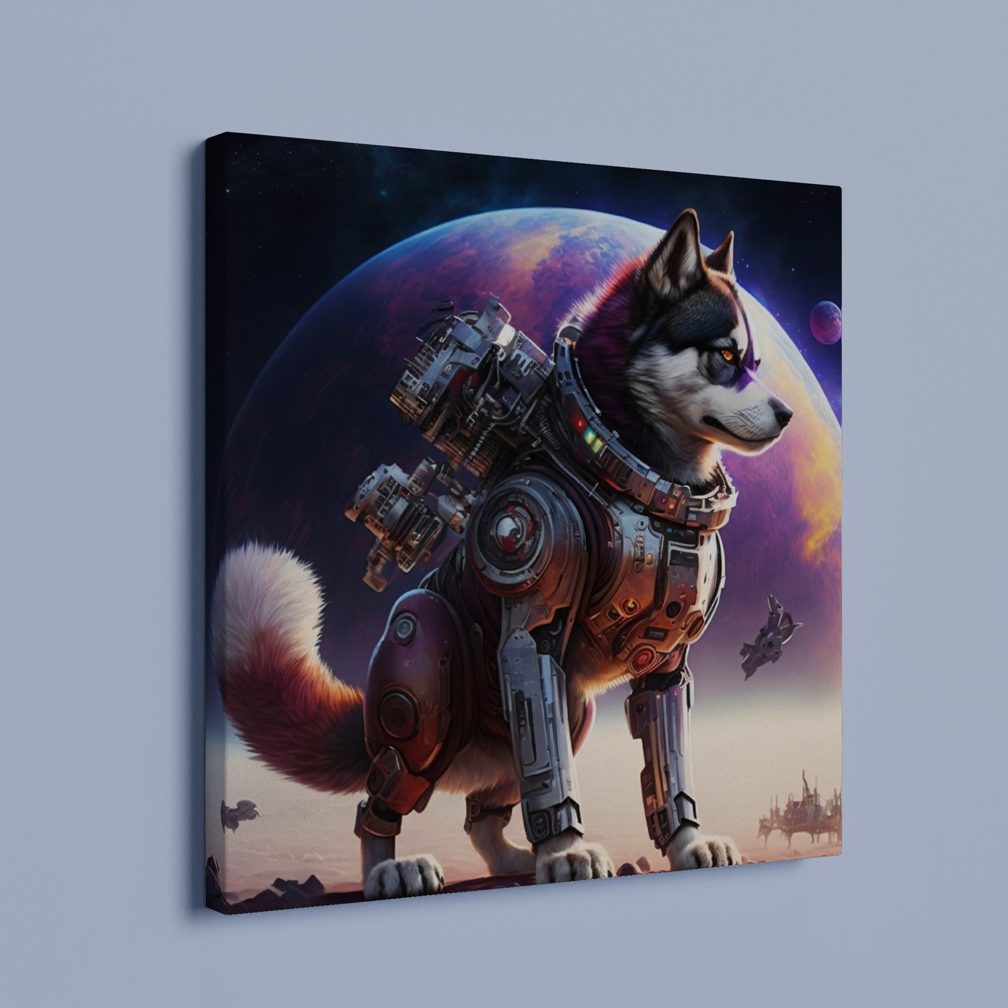 Astro Doggo - Premium Leinwand