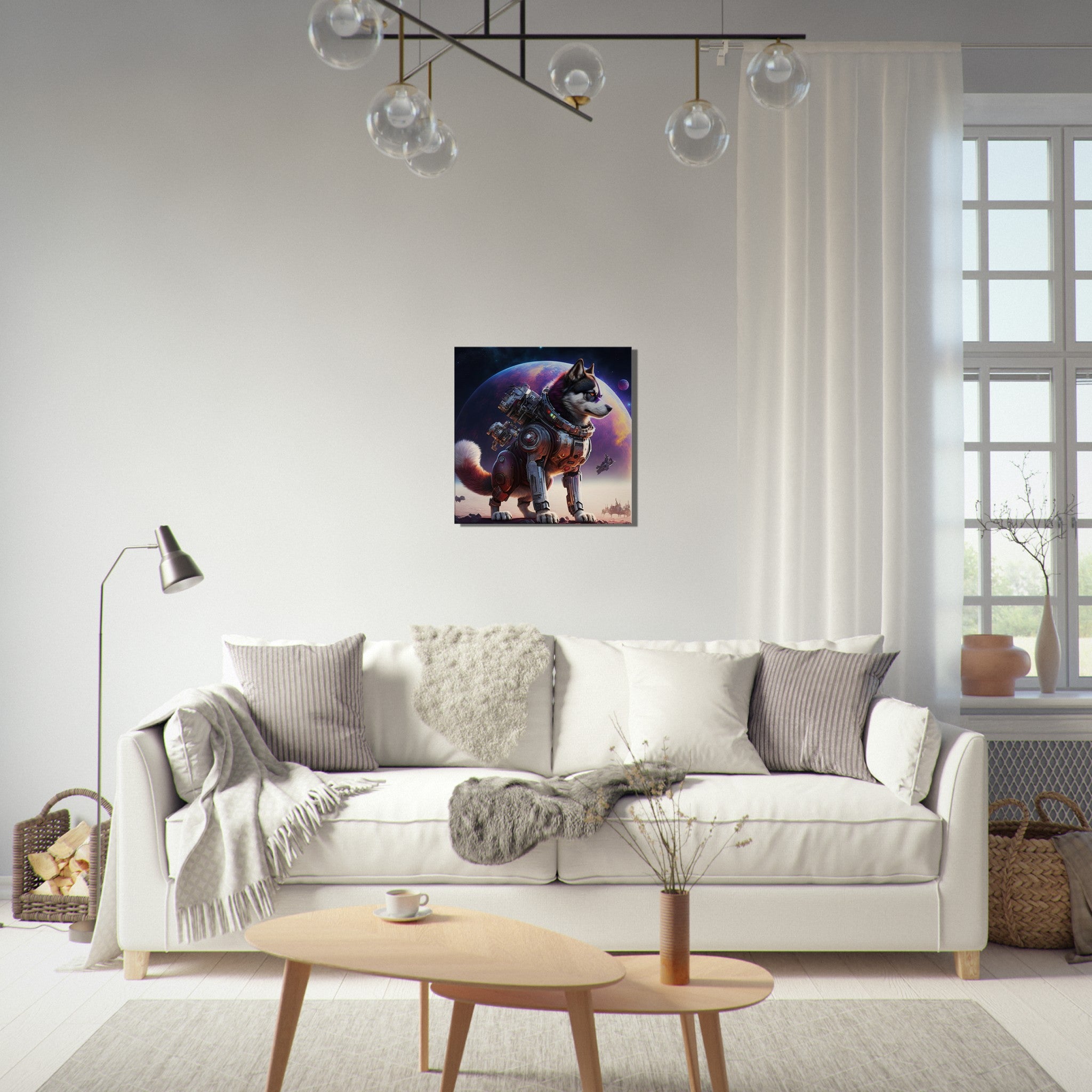 Astro Doggo - Premium Leinwand