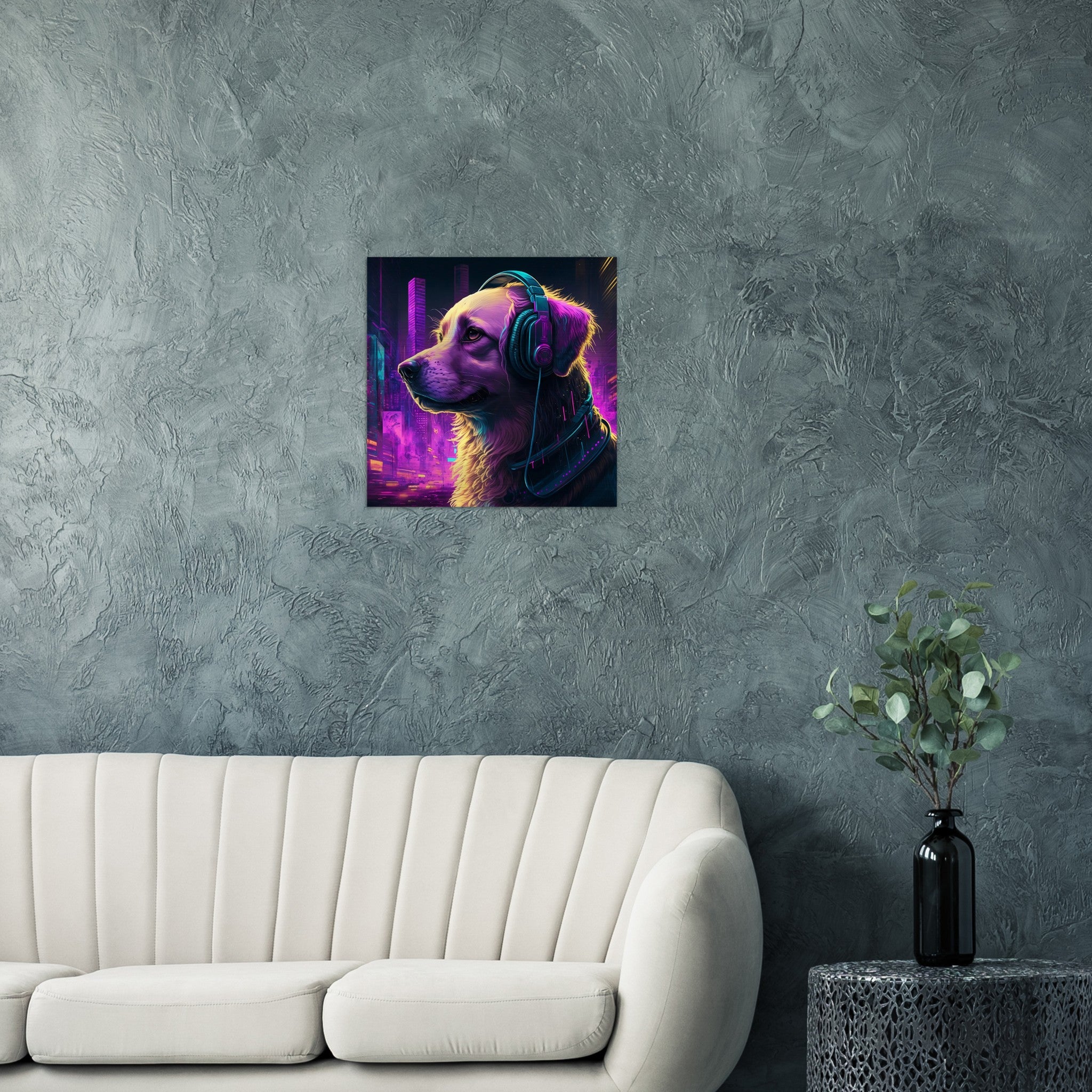 DJane Retriever Gebürstetes Aluminium Druck