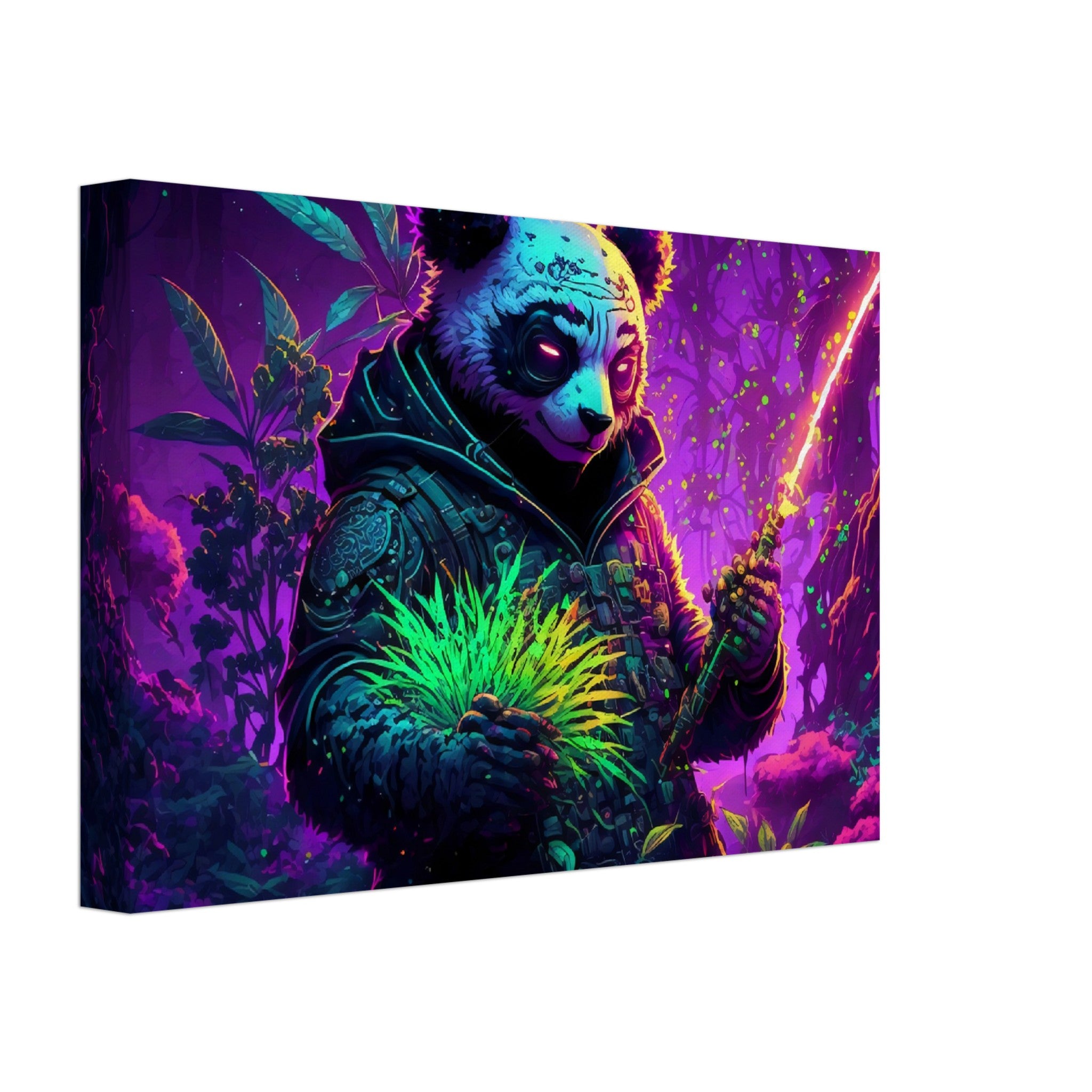 Panda & Gras - Premium Leinwand