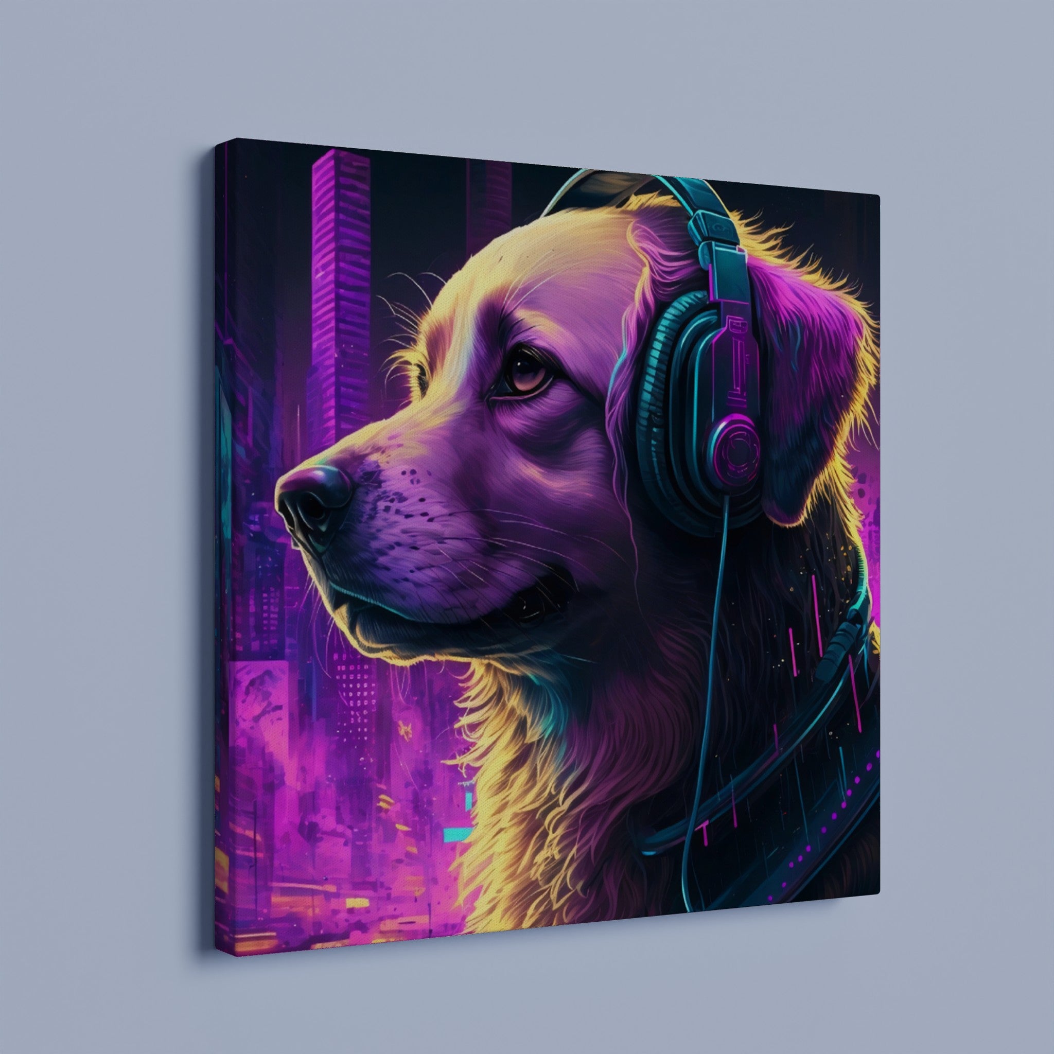 DJane Retriever - Premium Leinwand