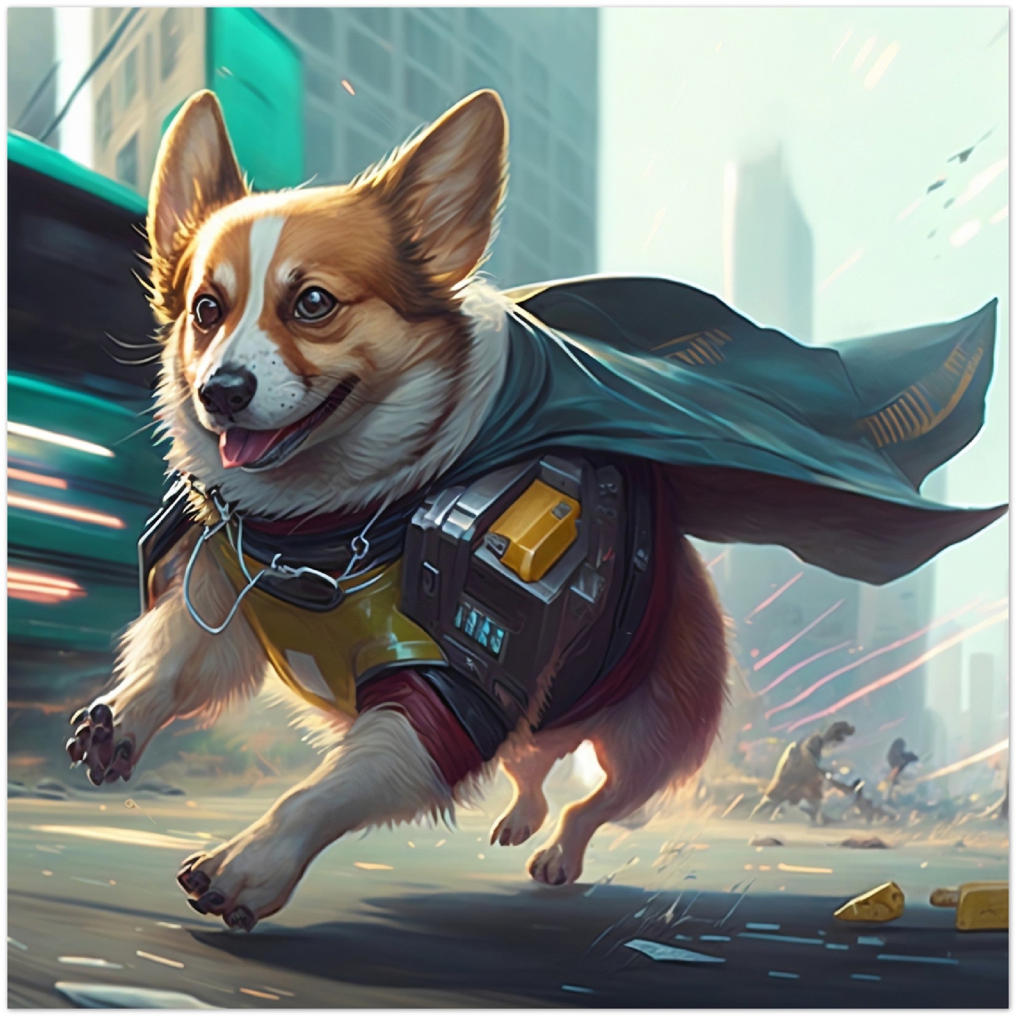 Helden Corgi Aluminium Druck