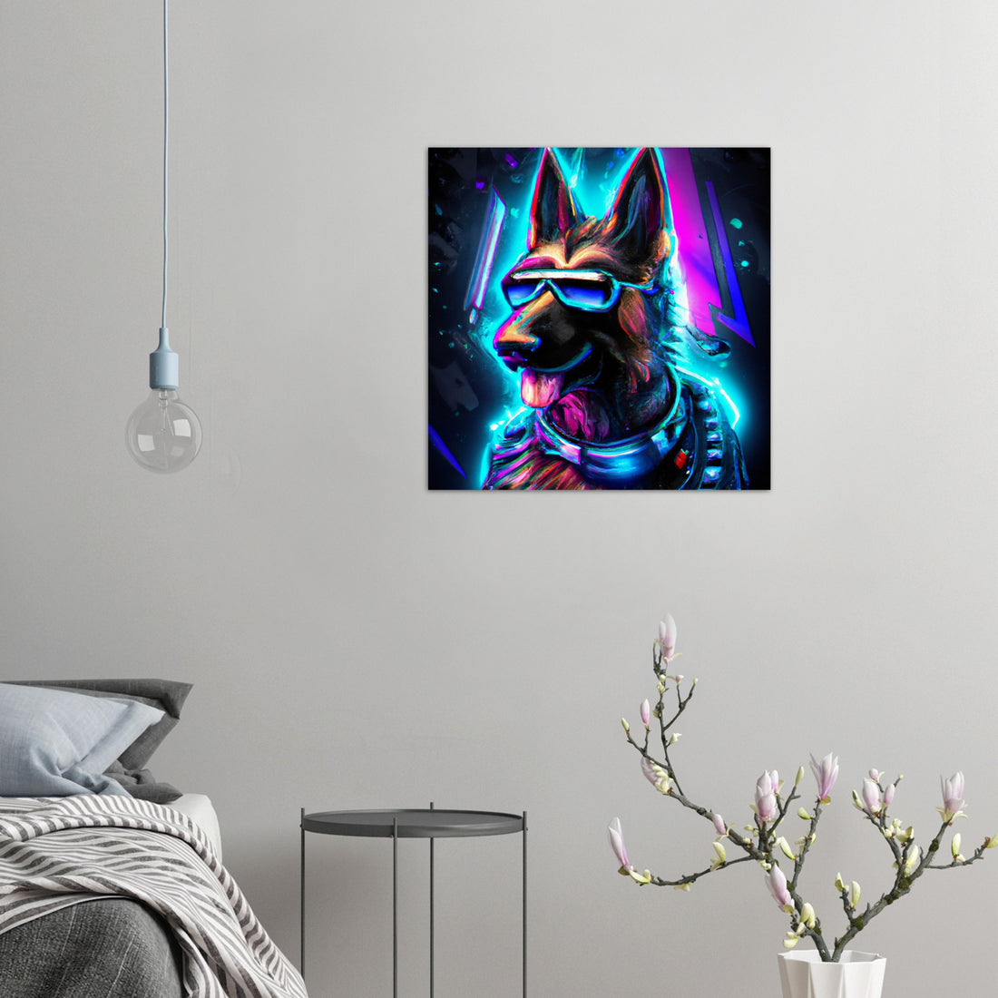 Deutscher Schäferhund Aluminium Druck