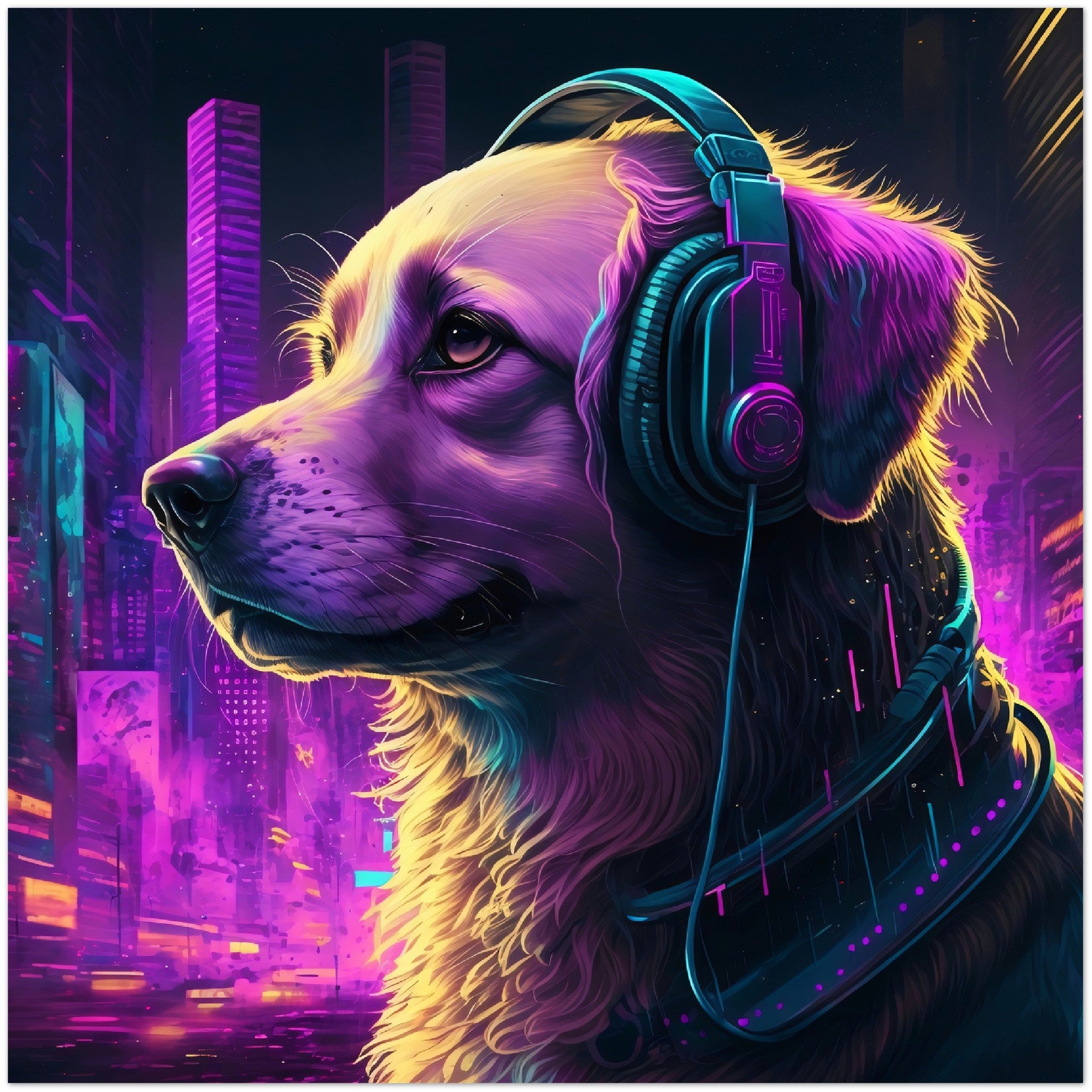 DJane Retriever Aluminium Druck