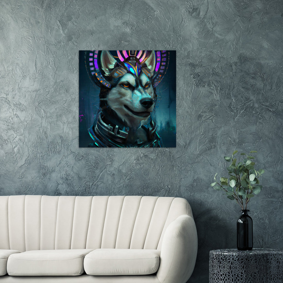 Husky Gebürstetes Aluminium Druck