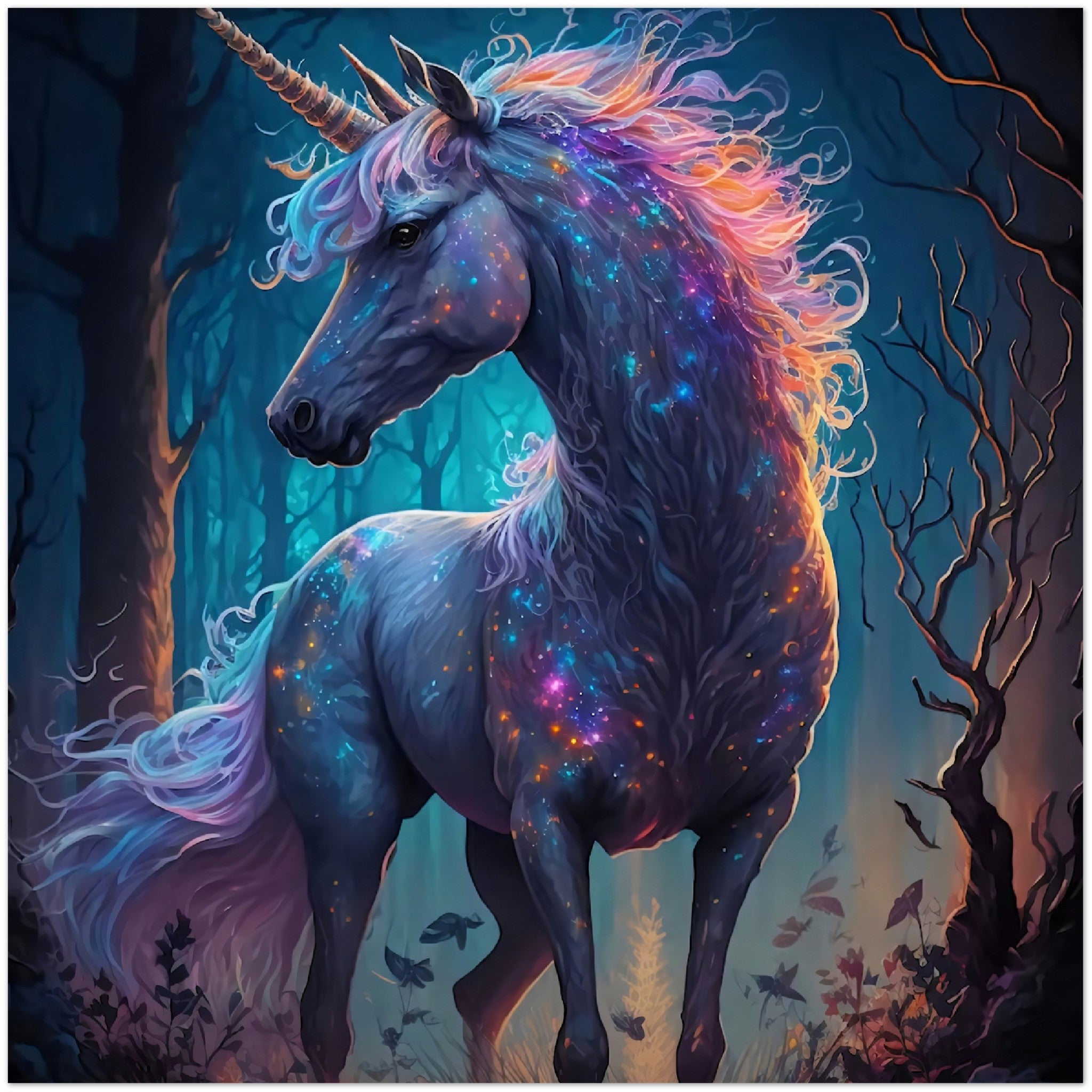 Einhorn Aluminium Druck