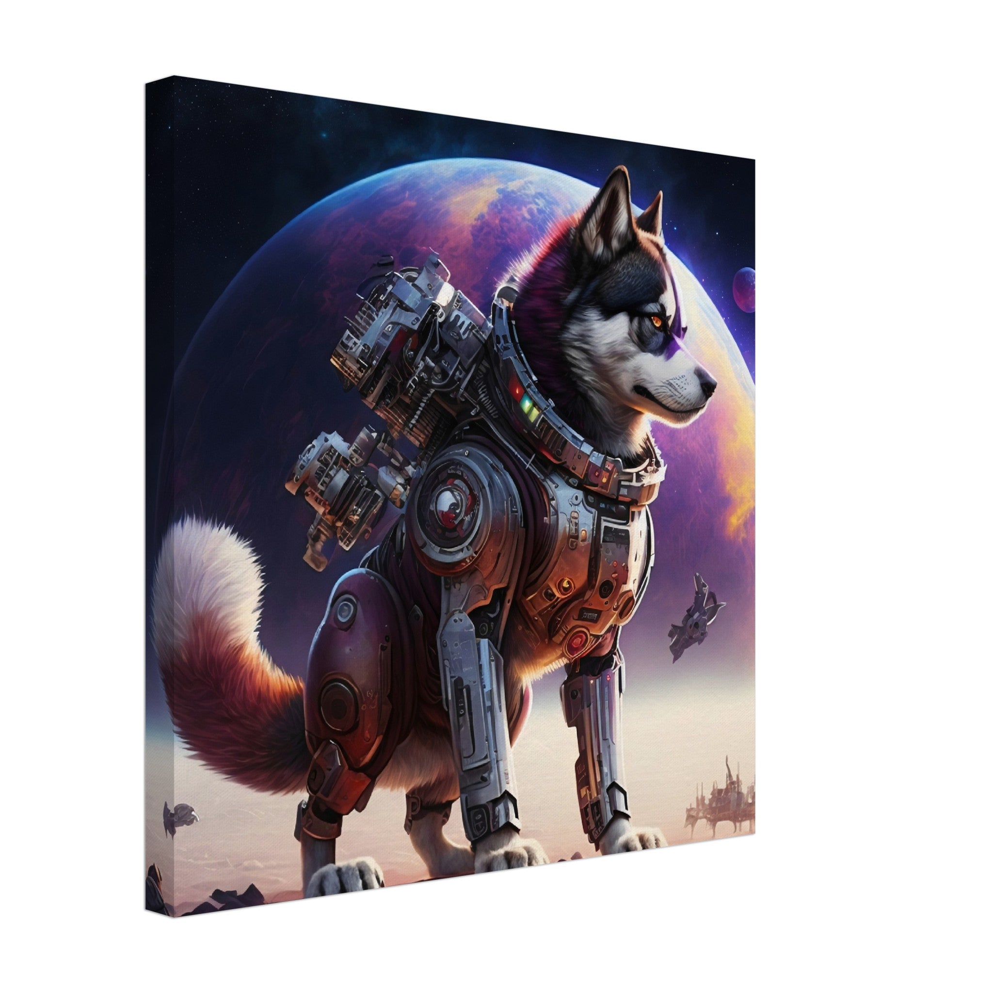 Astro Doggo - Premium Leinwand