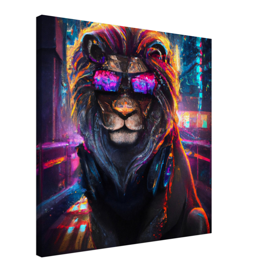 Majestätischer Löwe - Premium Leinwand