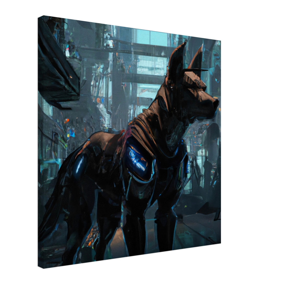 Robo Dog - Premium Leinwand