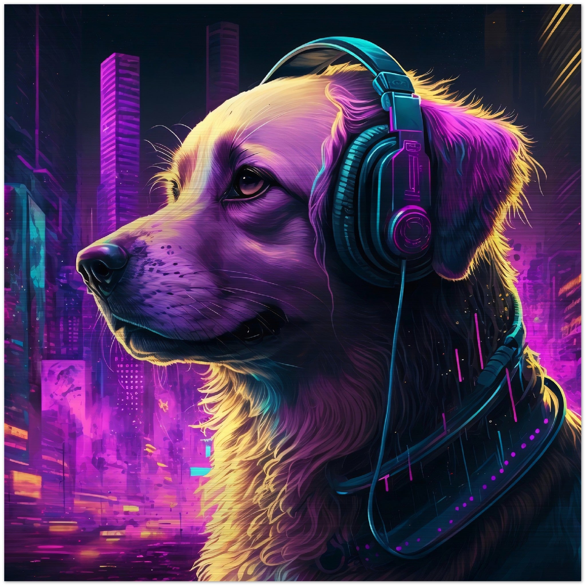 DJane Retriever Gebürstetes Aluminium Druck
