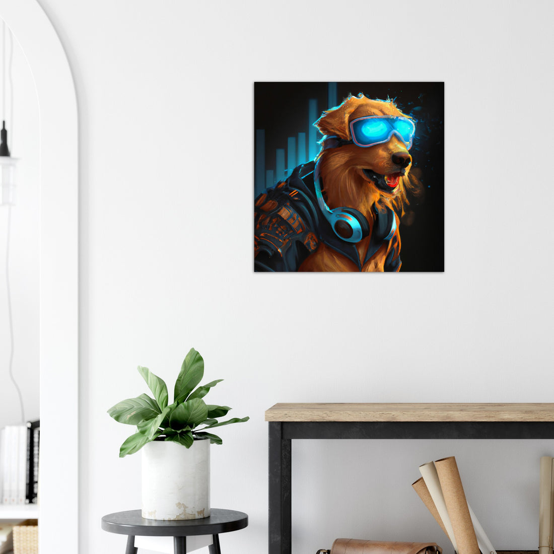 DJ Retriever Aluminium Druck