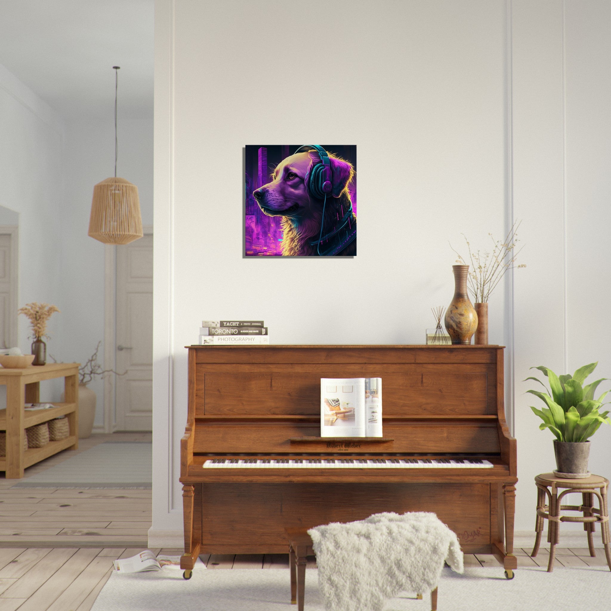 DJane Retriever - Premium Leinwand
