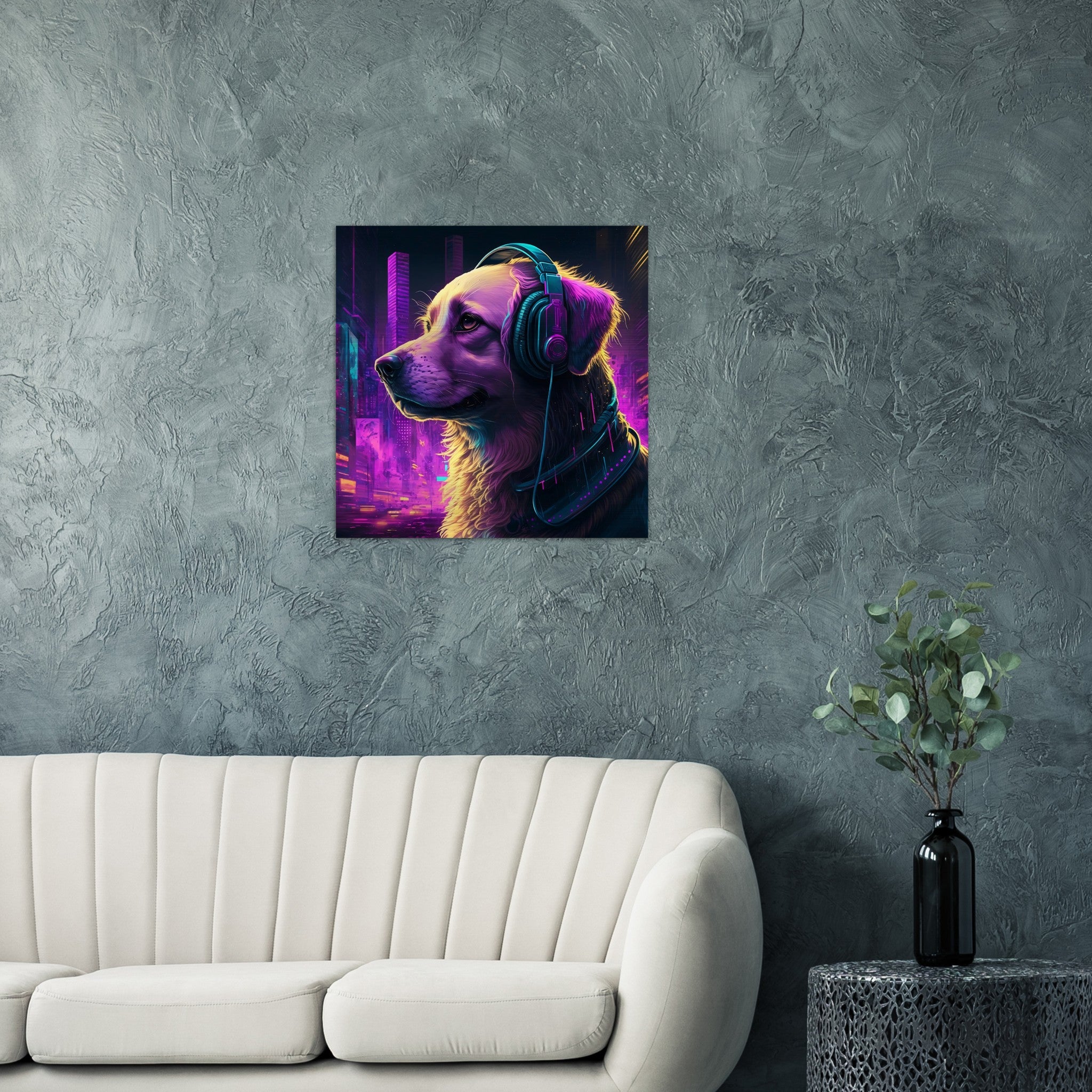 DJane Retriever Gebürstetes Aluminium Druck