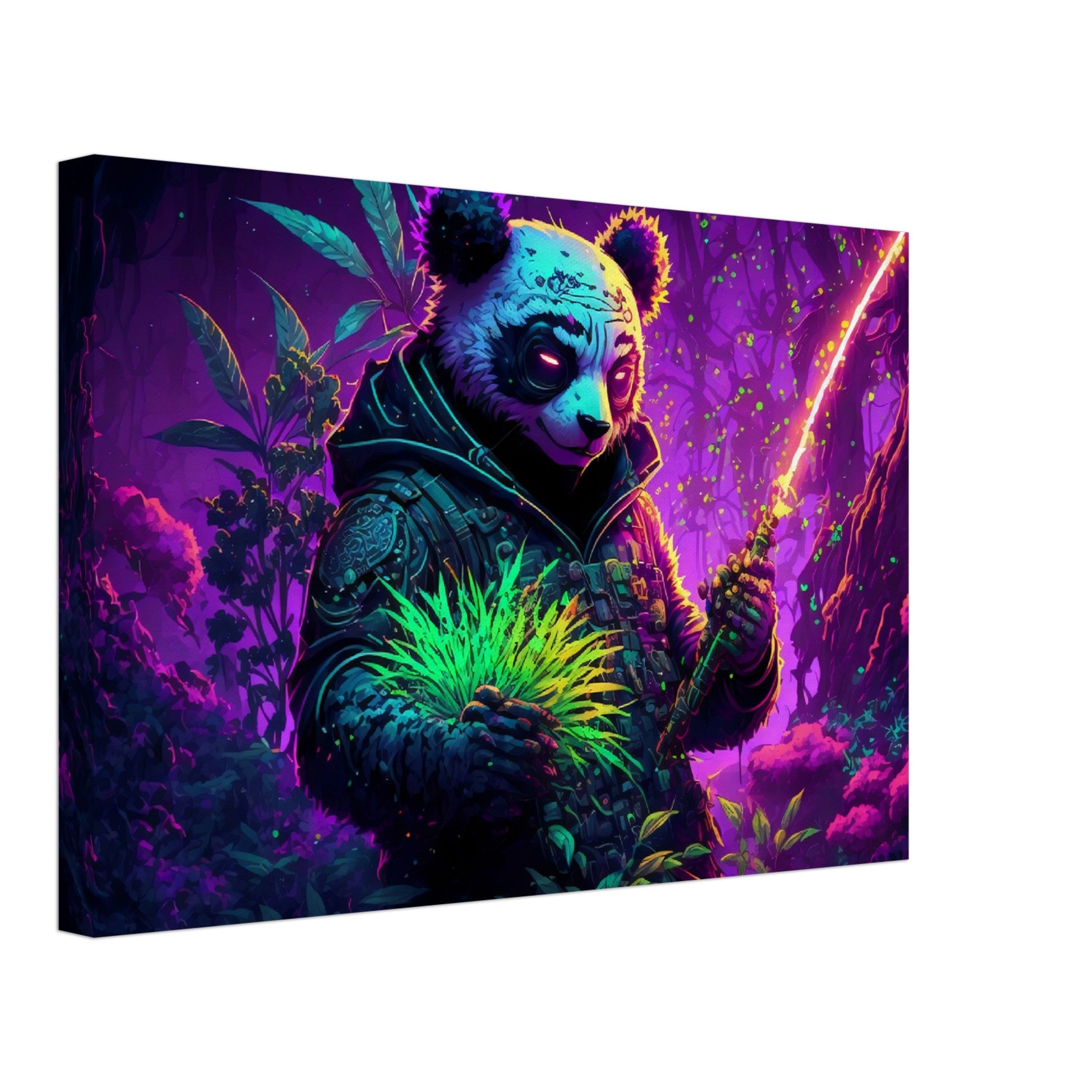 Panda & Gras - Premium Leinwand