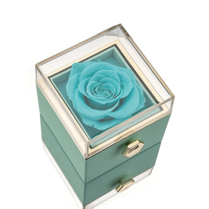 Eternal Rose Box  - w/ engraved necklace &amp; real rose