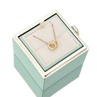 Eternal Rose Box  - w/ engraved necklace &amp; real rose