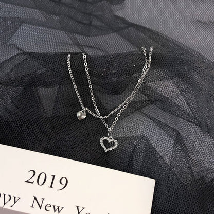 Amber® Double Layer Love Heart Fußkettchen