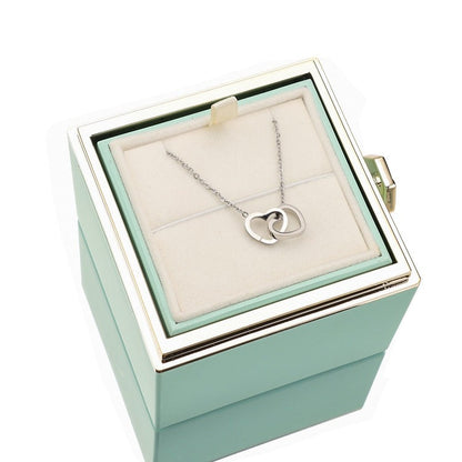 Eternal Rose Box  - w/ engraved necklace &amp; real rose