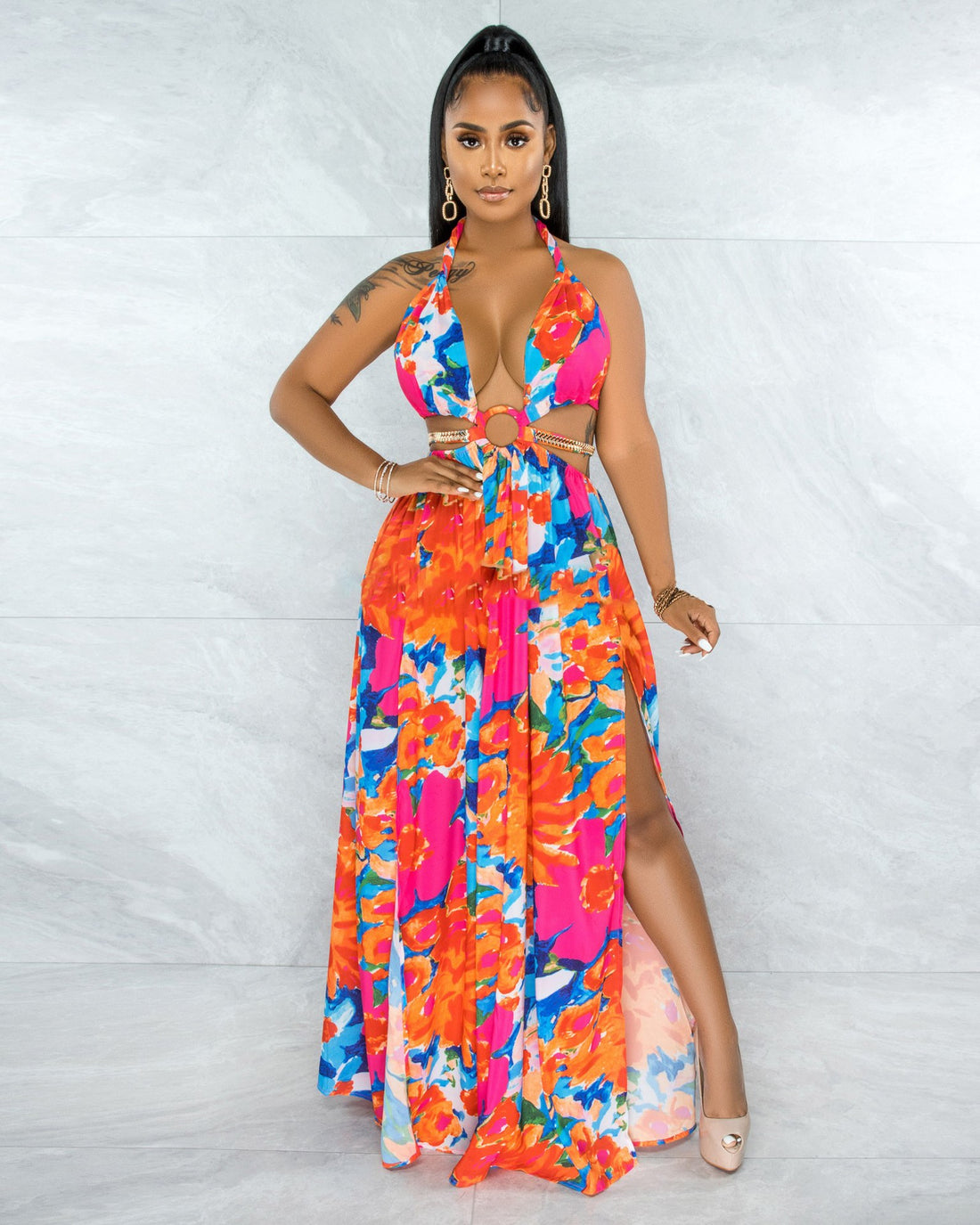 Jasmine® Sommerkleid mit Blumenmuster