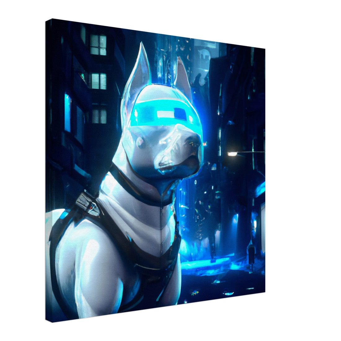 Machina Hund - Premium Leinwand