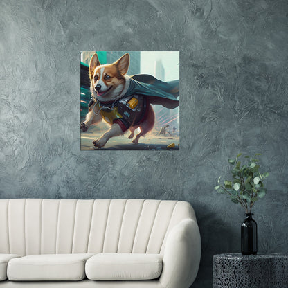 Helden Corgi - Premium Leinwnad