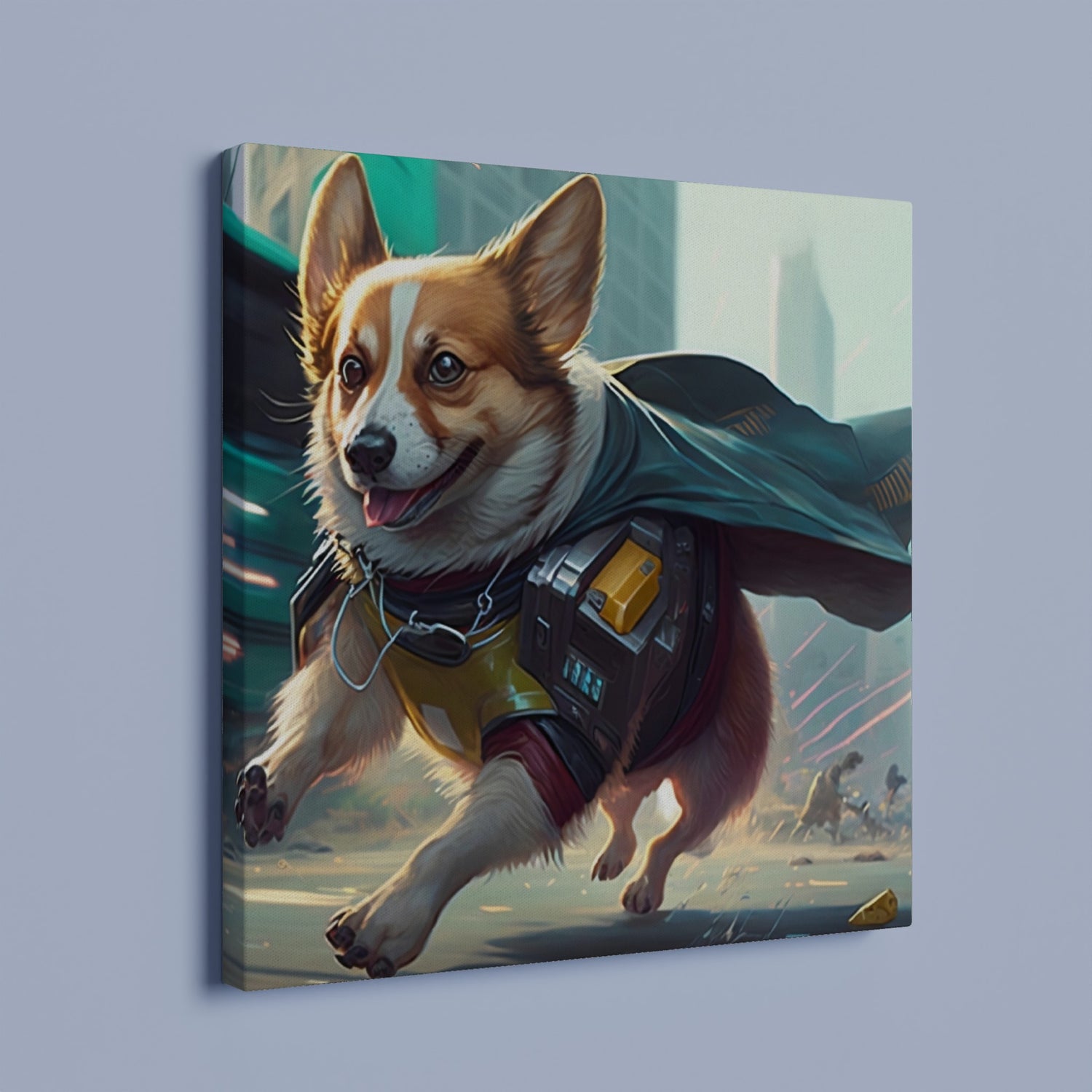 Helden Corgi - Premium Leinwnad