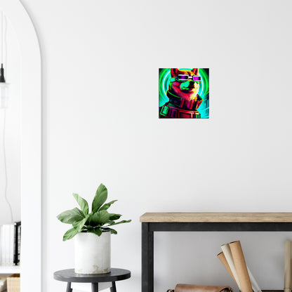 Matrix Shiba Inu - Premium Leinwand