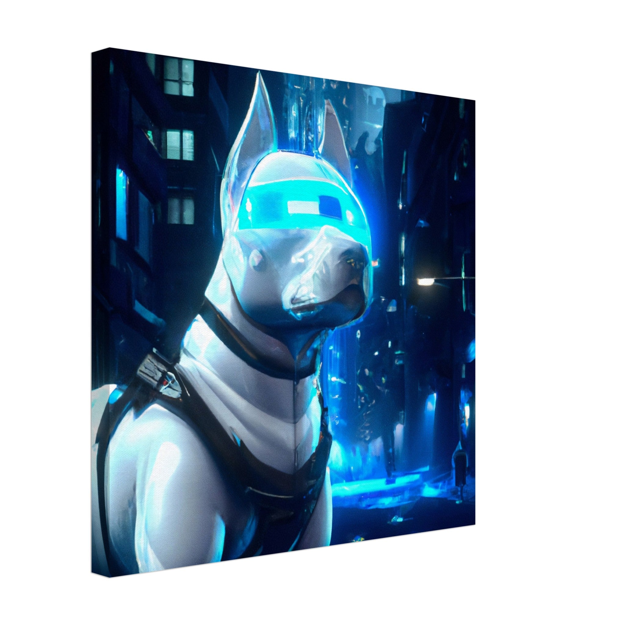 Machina Hund - Premium Leinwand