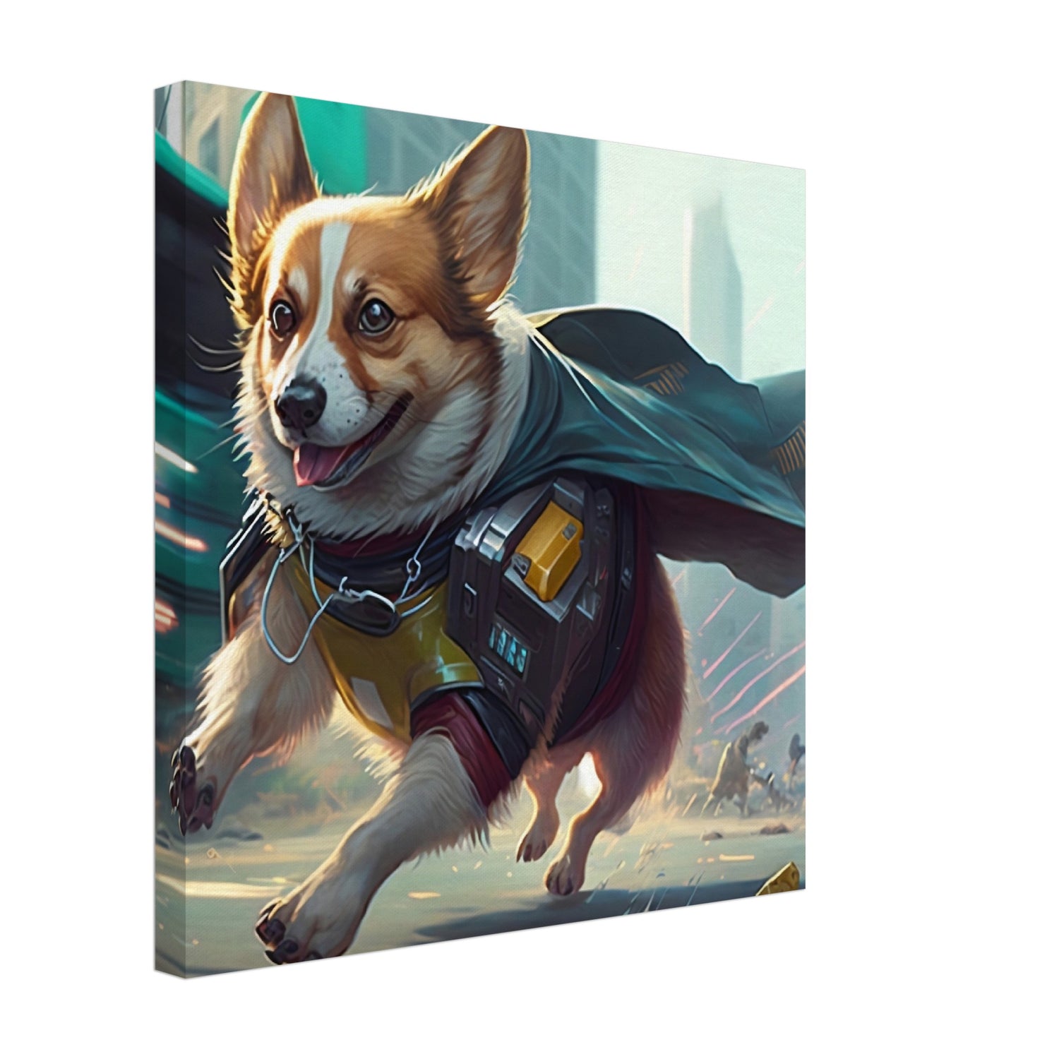 Helden Corgi - Premium Leinwnad