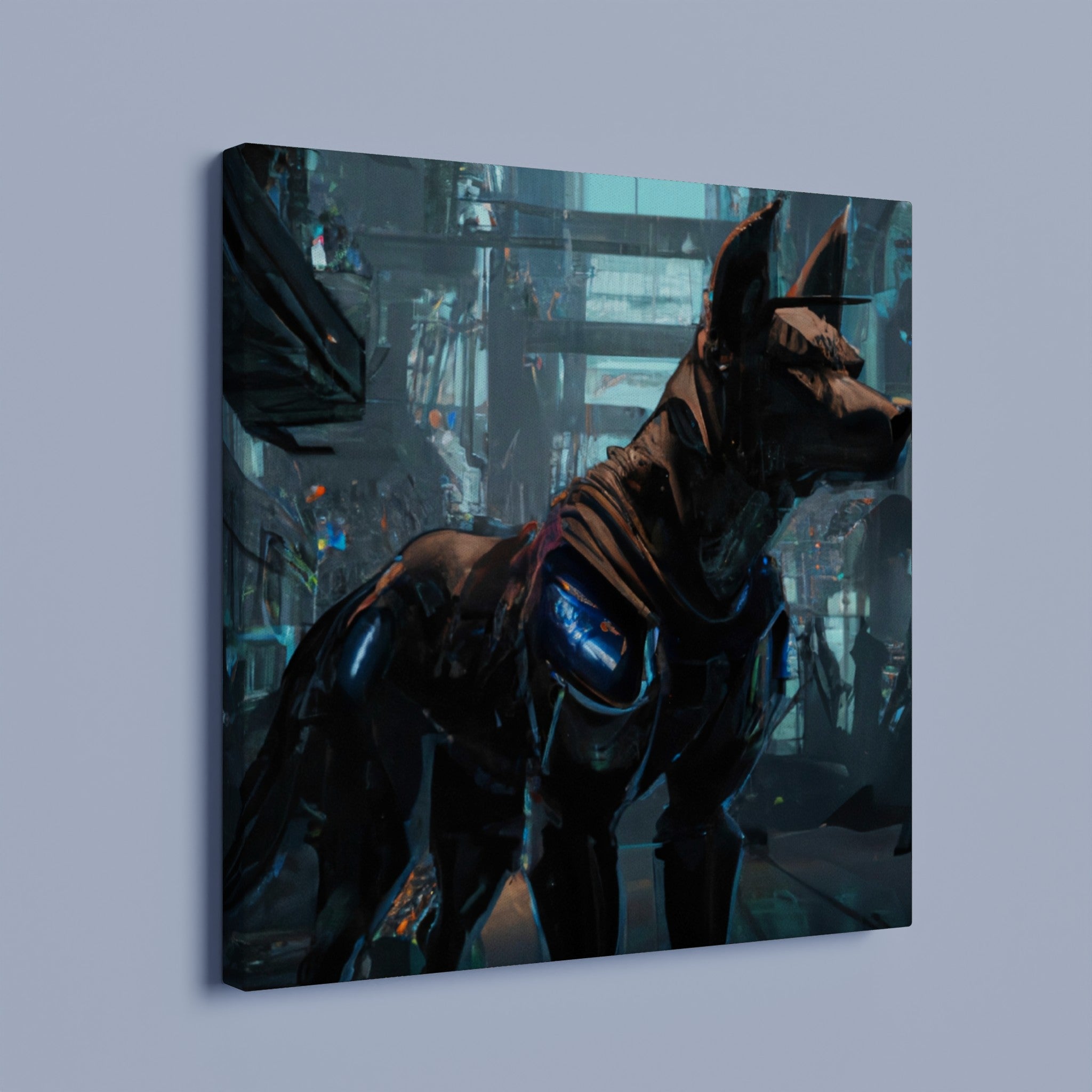Robo Dog - Premium Leinwand