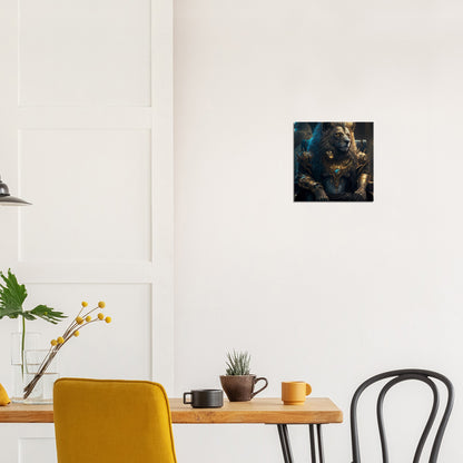 Löwe im Thron - Premium Leinwand