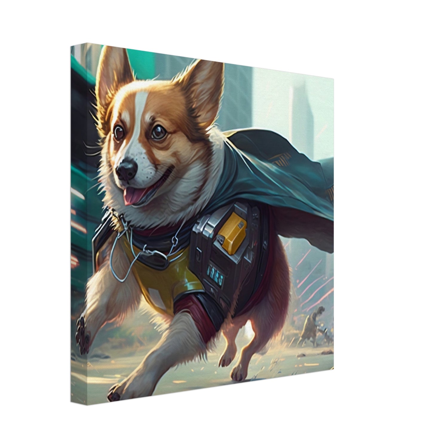 Helden Corgi - Premium Leinwnad