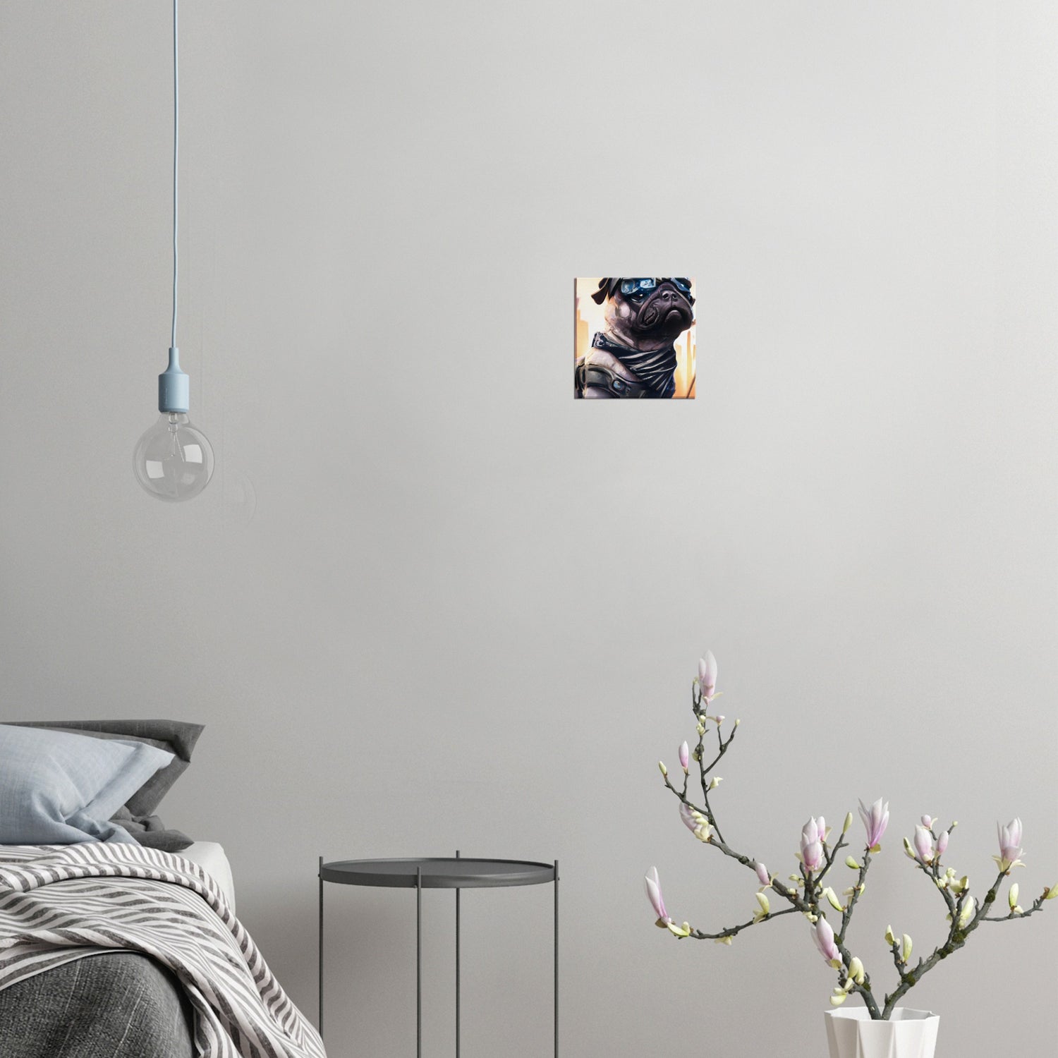 Mops - Premium Leinwand