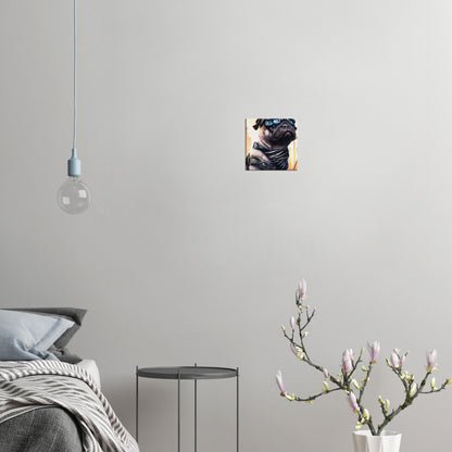 Mops - Premium Leinwand