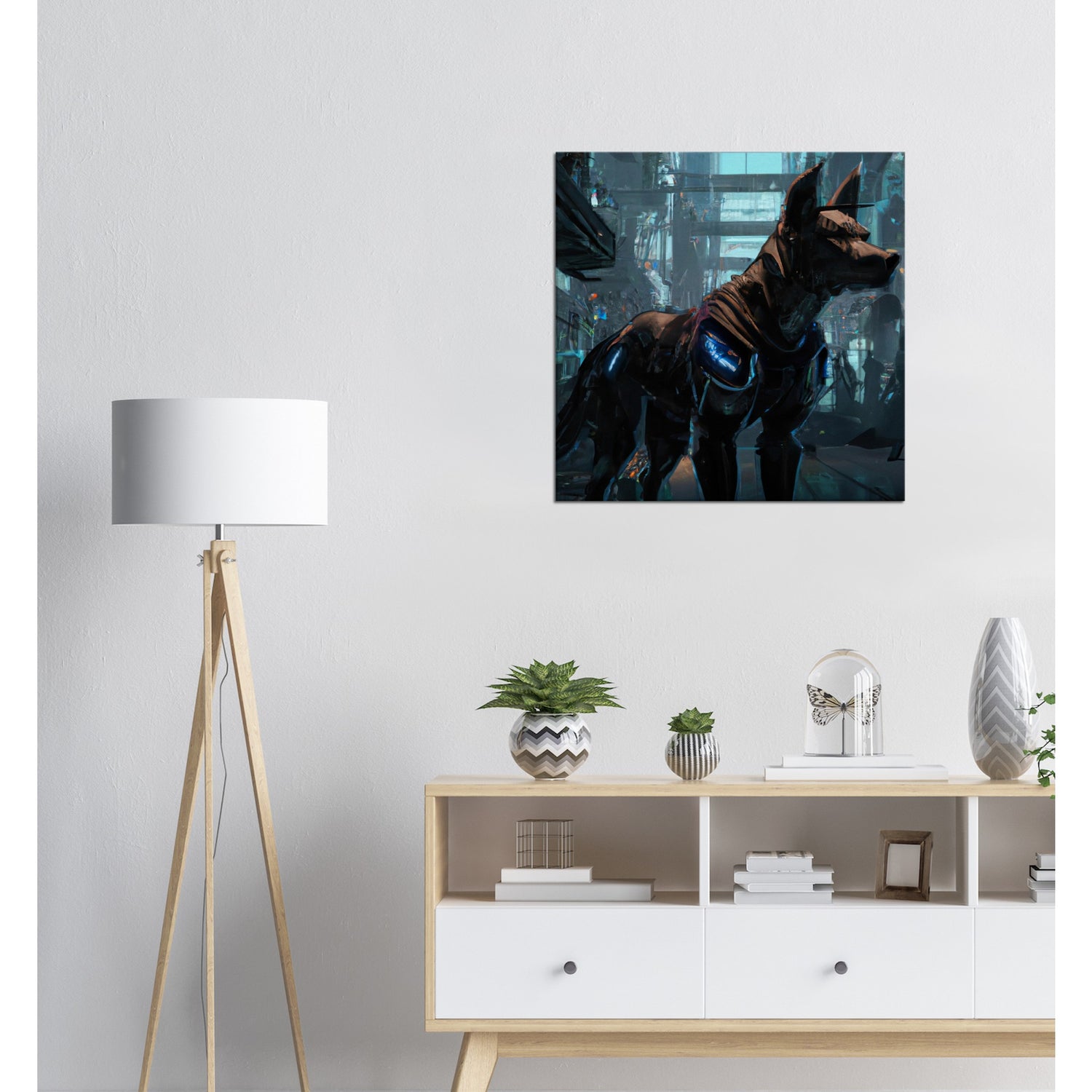 Robo Dog - Premium Leinwand