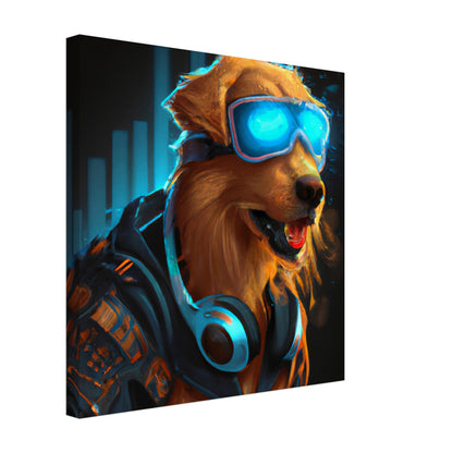 DJ Retriever - Premium Leinwand