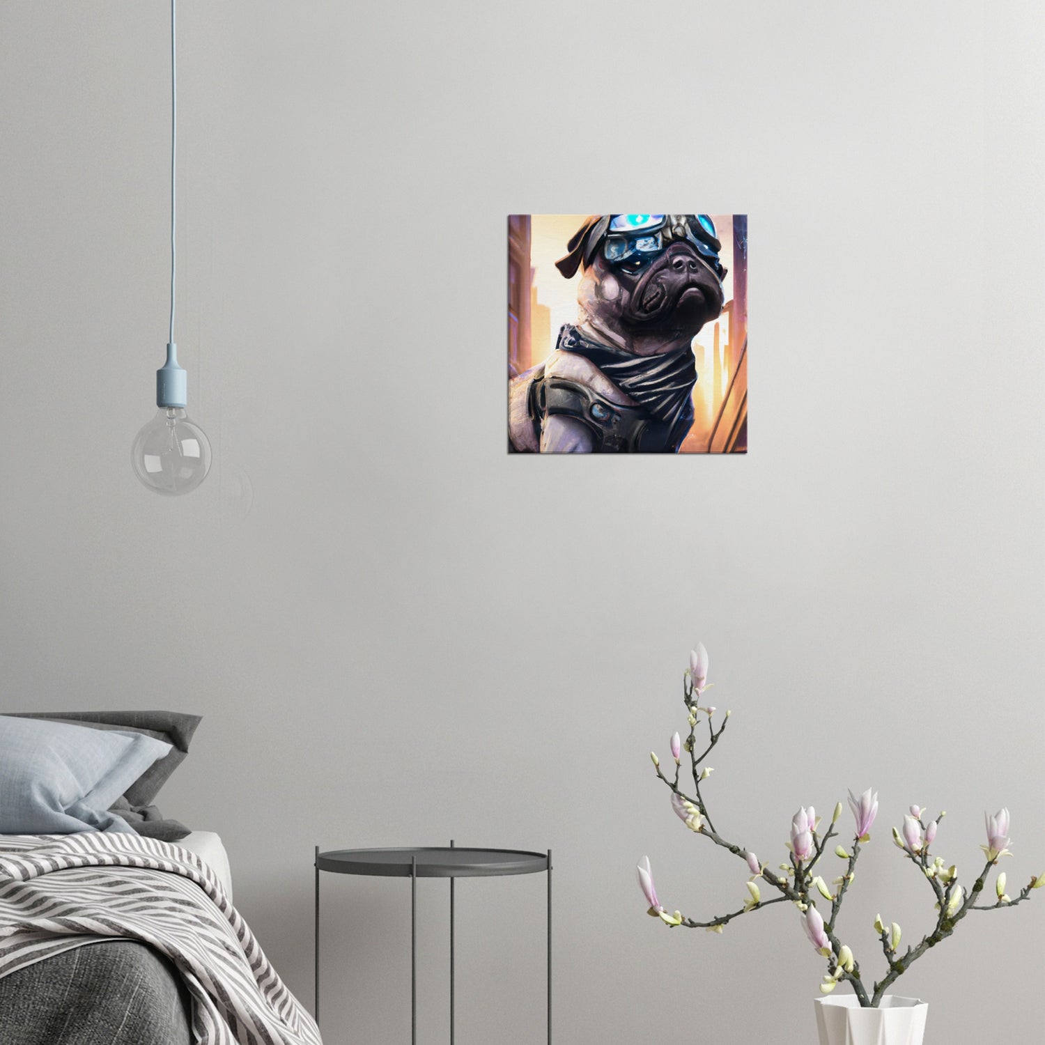 Mops - Premium Leinwand