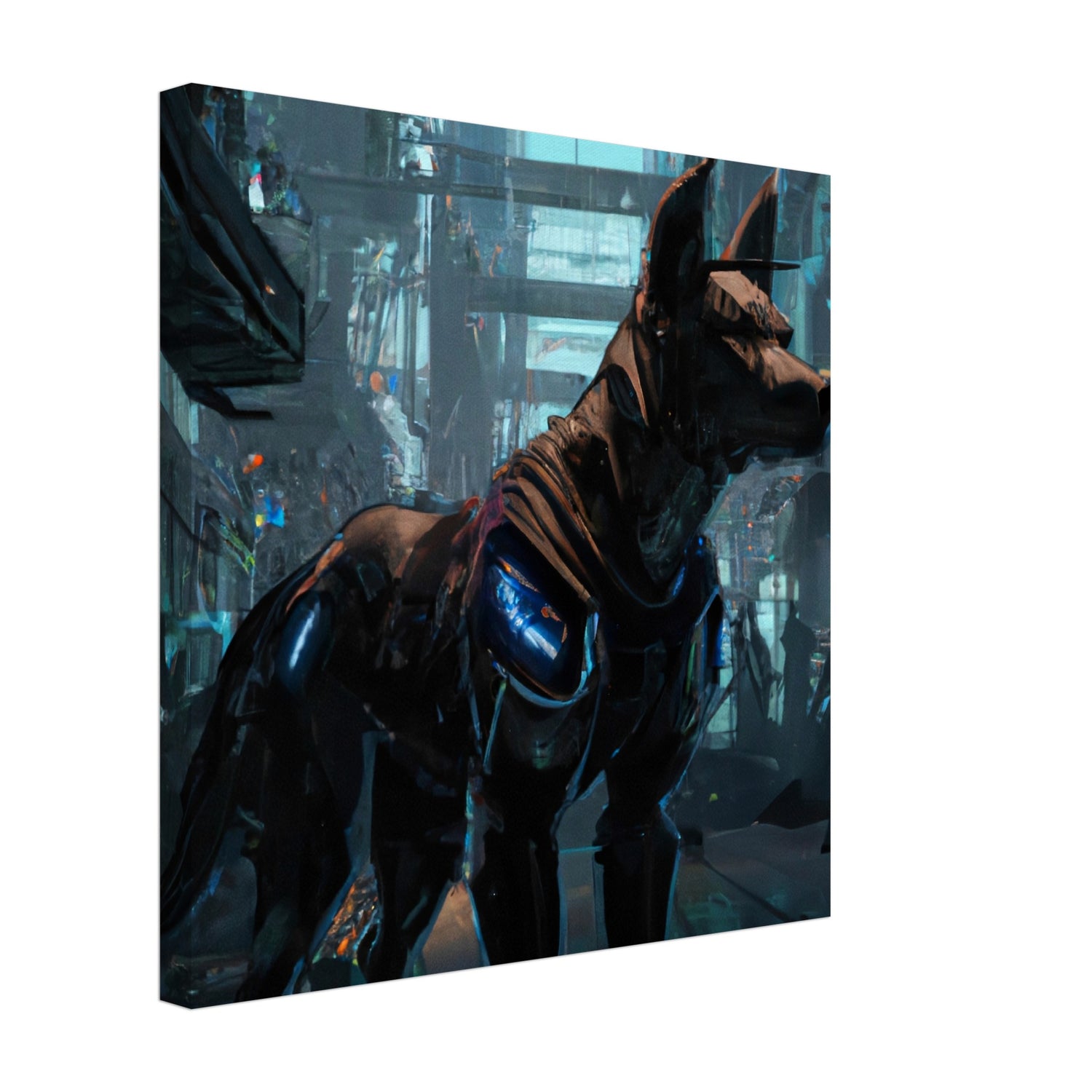 Robo Dog - Premium Leinwand