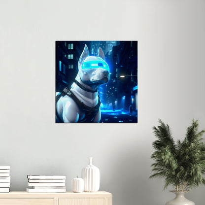 Machina Hund - Premium Leinwand